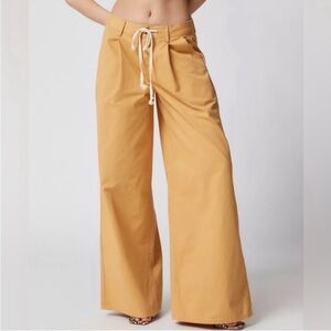 Urban Outfitters Laura Pleated Wide Leg Trousers.
